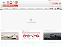 Tablet Screenshot of aironeambulance.com